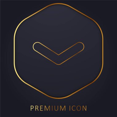 Açı Oku Altın Satır prim logosu veya simgesi