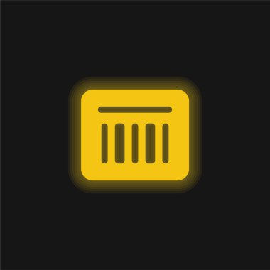 Parlayan parlak neon simgesi