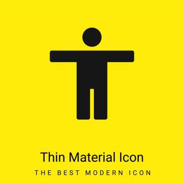Accessability minimal bright yellow material icon clipart