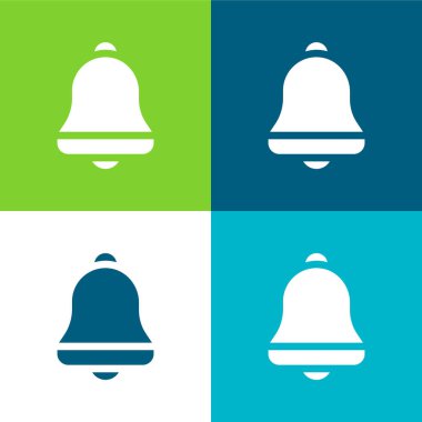 Bell Düz 4 renk simgesi seti