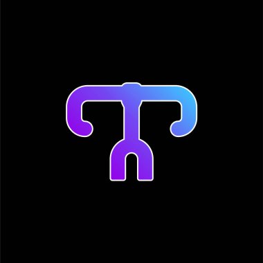 Bisiklet mavi gradyan vektör simgesi