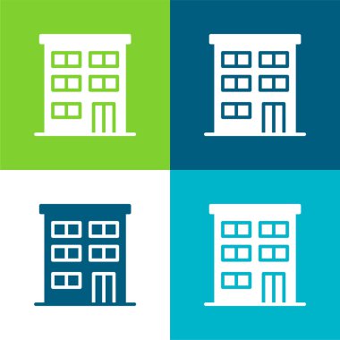 Daire Düz Düz Renk simgesi seti