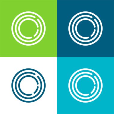 Büyük Frizbi Düz Renk en az simge kümesi