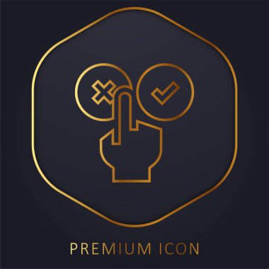 Kötü İnceleme Altın Hat prim logosu veya simgesi