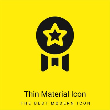 Ödül asgari düzeyde parlak sarı malzeme simgesi