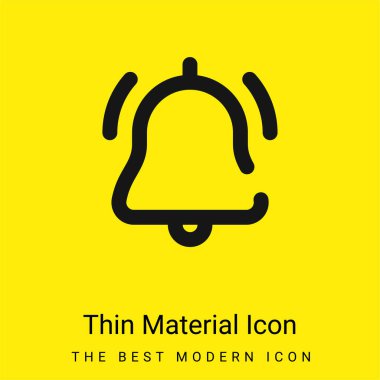 Alarm en düşük düzeyde parlak sarı madde simgesi