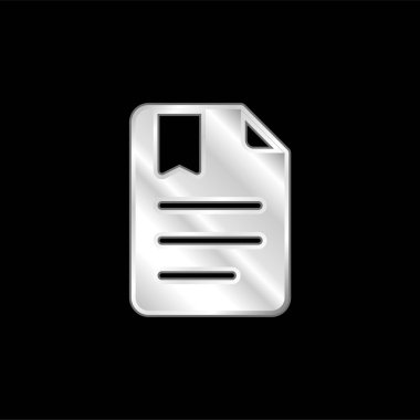 Yer imi gümüş kaplama metalik simge