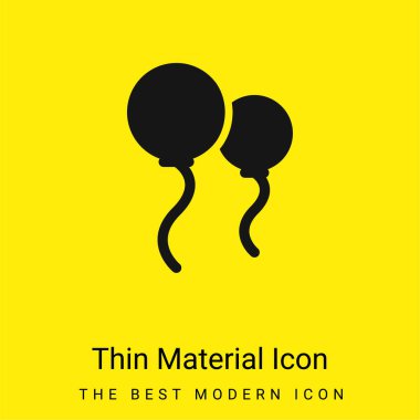 Balonlar çok az parlak sarı madde simgesi