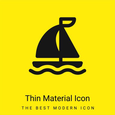 Tekne en az parlak sarı madde simgesi