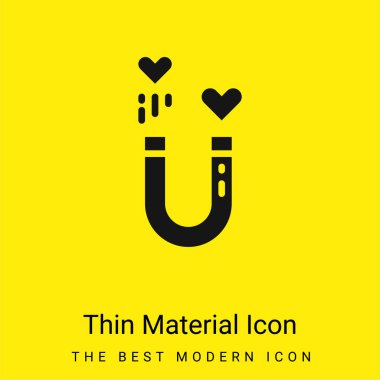 Attraction minimal bright yellow material icon clipart