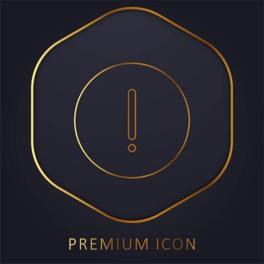 Advise golden line premium logo or icon clipart