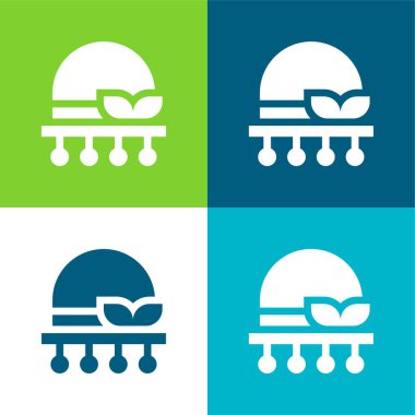 Bonnet Düz 4 renk en küçük simge seti