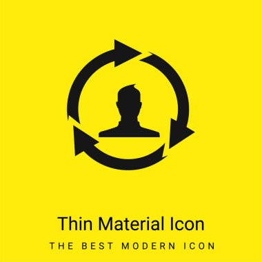 Affiliate Marketing minimal bright yellow material icon clipart