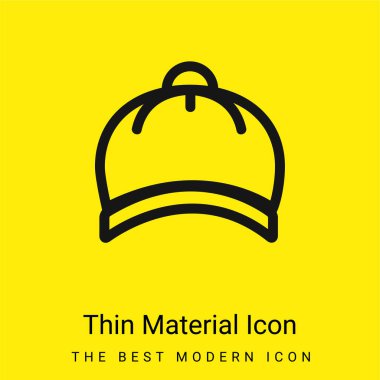 Baby Hat minimal bright yellow material icon clipart