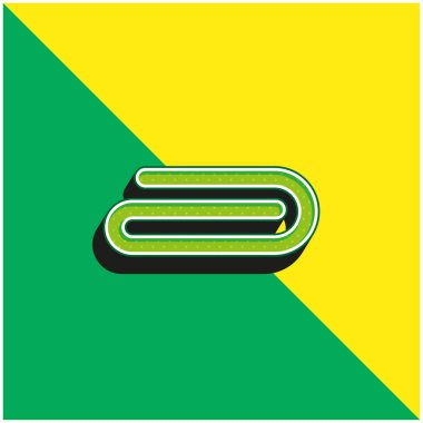 Yeşil ve sarı modern 3d vektör simgesi ekle