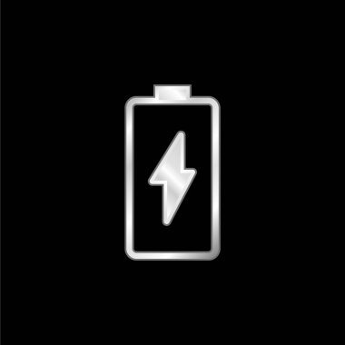 Pil gümüş kaplama metalik simge