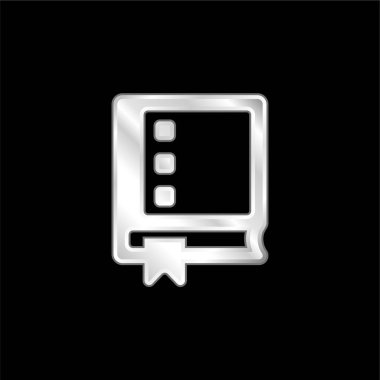 Gümüş kaplama metalik simge