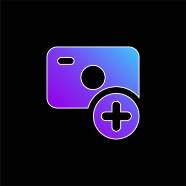 Mavi gradyan vektör simgesi ekle