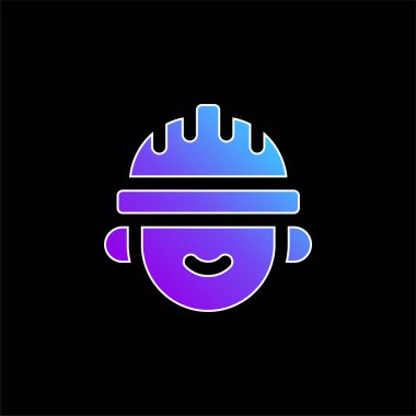 Mimari mavi gradyan vektör simgesi