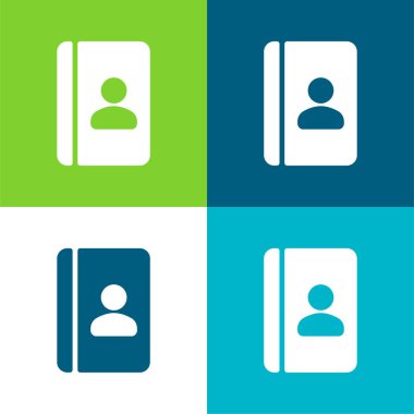 Gündem Düz 4 Renk en küçük simge kümesi