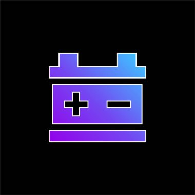 Pil mavi gradyan vektör simgesi