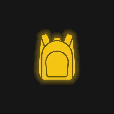 Sarı parlak neon simge