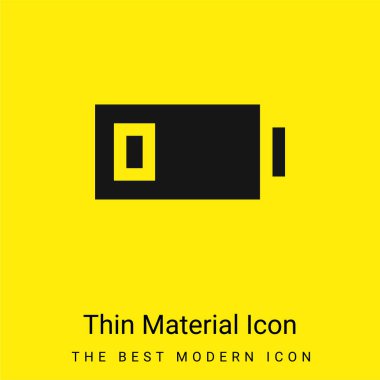 Pil en az parlak sarı madde simgesi