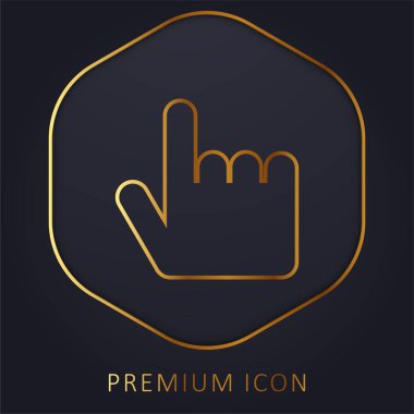 Kara El Altın Hat prim logosunu veya simgesini işaret ediyor