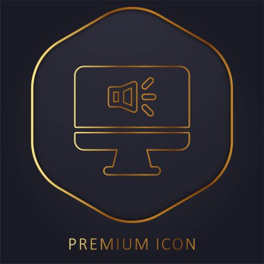 Ses hattı premium logosu veya simgesi
