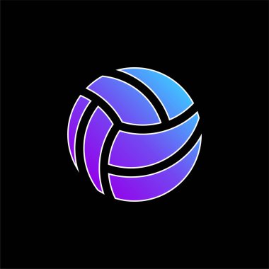 Plaj Topu mavi eğimli vektör simgesi