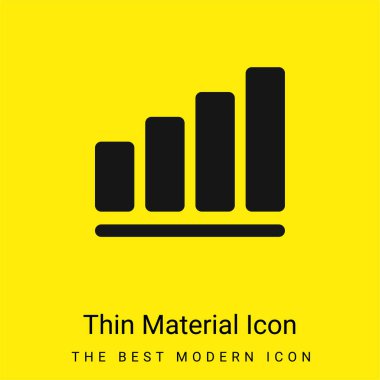 Çubuk Çizelgesi en az sarı malzeme simgesi