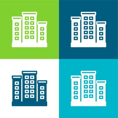 Daire Düz Düz Renk simgesi seti