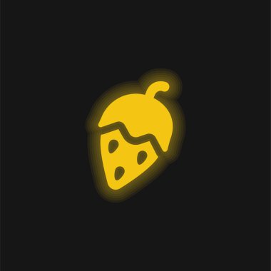 Sarı parlak neon simgesi