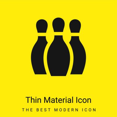 Bowling minimal parlak madde simgesi