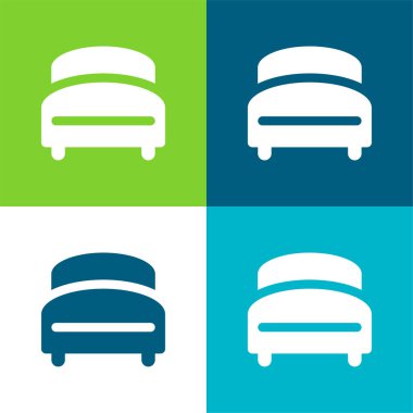 Yatak Düz 4 renk en küçük simge kümesi