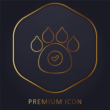 Hayvanlar Altın Hat prim logosu veya simgesi