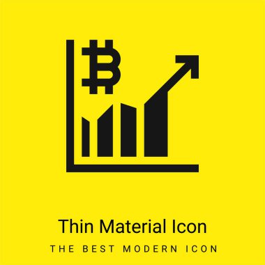 Bitcoin en az parlak sarı madde simgesi