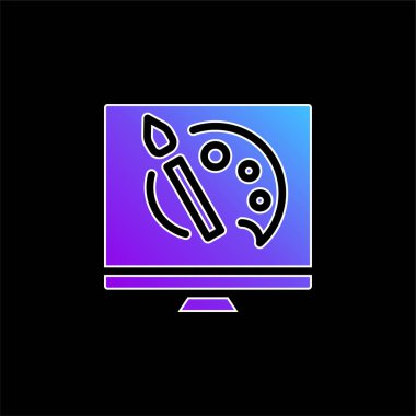 Sanat mavisi gradyan vektör simgesi