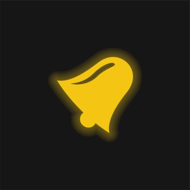 Zil sarısı parlak neon simgesi