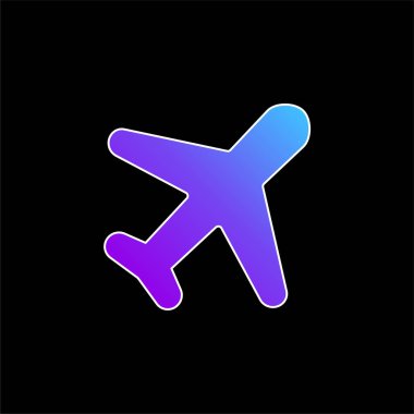 Hava Postası mavi gradyan vektör simgesi