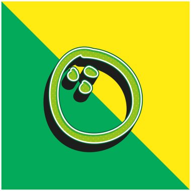 Ball Beach Entertainment Hand Toy Green ve sarı 3D vektör logosu