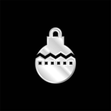 Bauble gümüş kaplama metalik simge