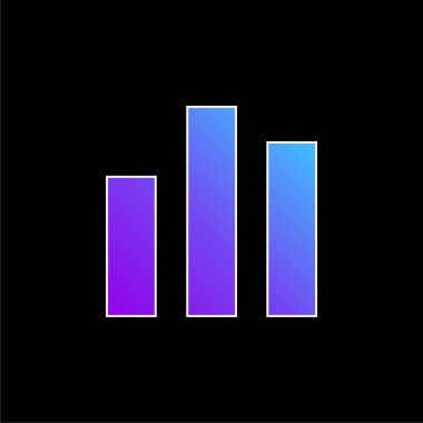 Çubuk Mavi Gradyan vektör simgesi