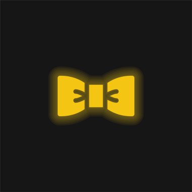 Papyon sarı parlak neon simgesi