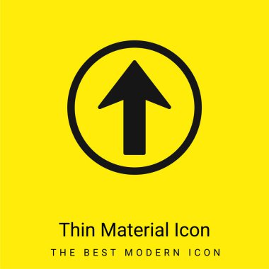 Bir Çemberde Yukarı Ok En az sarı malzeme simgesi