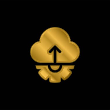 Api altın kaplama metalik simge veya logo vektörü