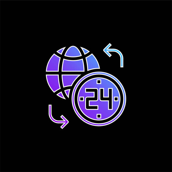 Значок вектора синего градиента