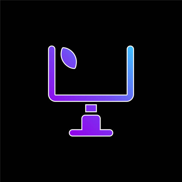 American Football Annotation blue gradient vector icon