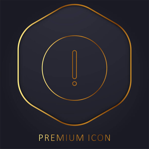 Advise golden line premium logo or icon