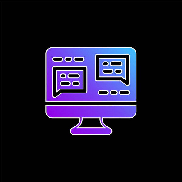 Значок синего градиента